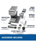 Cafetera Oster para Espresso y Capuccino BVSTEM5501B Negro