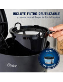 Cafetera Oster 12tz de filtro reutilizable BVSTDCS121B-053