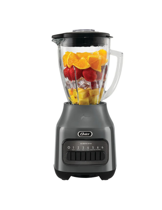 Licuadora Oster 1.5L con 6 Velocidades BLSTPEG-GPB Gris