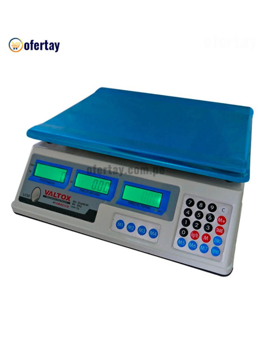 Balanza electronica valtox lc30 bodeguera 30kg 5 gr