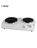 Cocina electrica finezza fz203d3b de 2 hornillas blanco