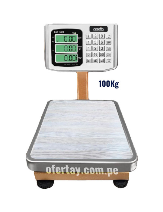 Balanza Digital De 100 Kg Coretto em-100b