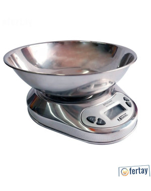 Balanza digital henkel brd04kf acero inoxidable 5kg