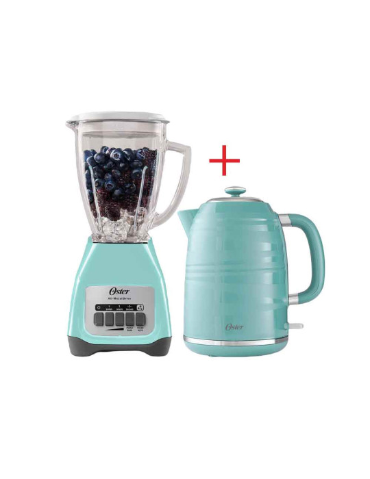 Combo Oster Licuadora 2 velocidades + Hervidor Eléctrico 1.7L