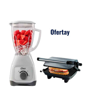 Combo Oster Licuadora de 1.5L + Sandwichera grill