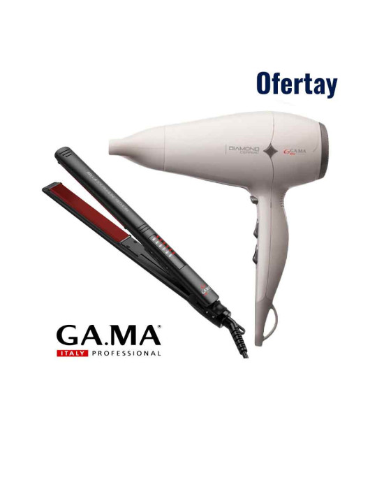 Combo Gama Secadora Diamond Ceramic + Alisadora Tourmaline