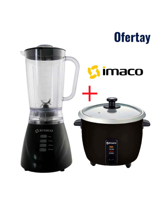 Combo Imaco Olla Arrocera 0.6 Litros + Licuadora 1.25L