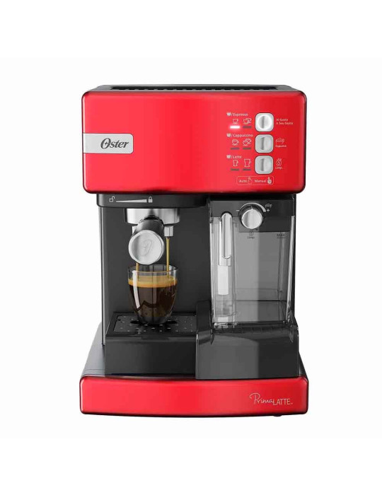 Cafetera Automática Oster PrimaLatte BVSTEM6603R de Espresso Rojo