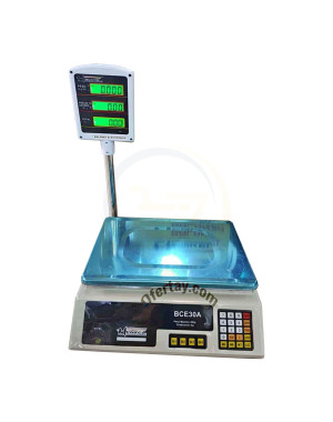 Balanza comercial de 30 kg con torre Henkel BCE30