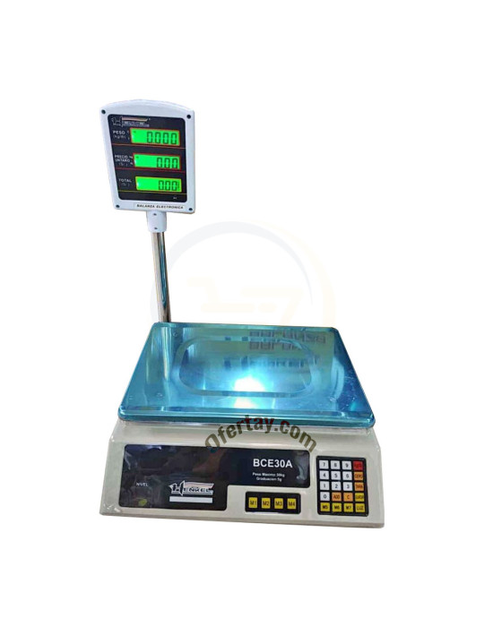 Balanza comercial de 30 kg con torre Henkel BCE30