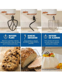 Batidora Planetaria Oster 5.2L Heatsoft FPSTSMPL4W Blanco
