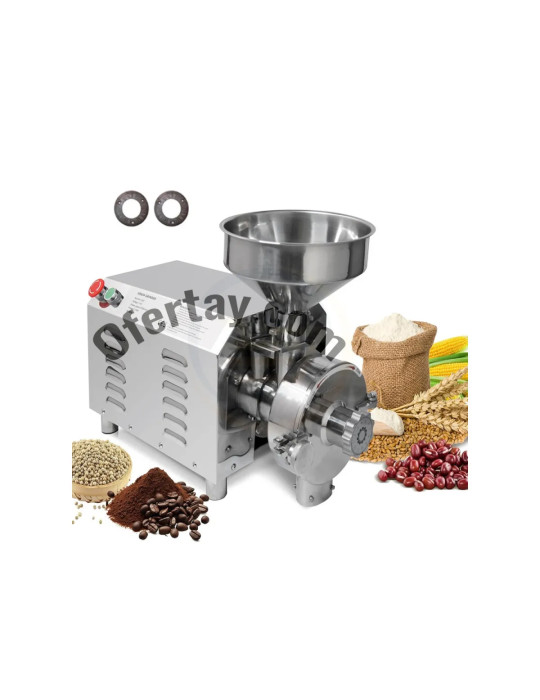 Molino de granos secos de 2 hp de acero inoxidable