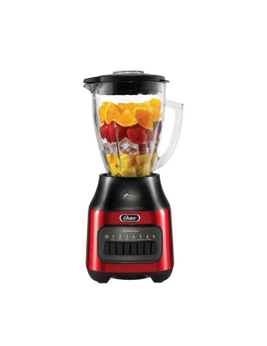 Licuadora Oster 1.5L de 6 Velocidadades BLSTPEG-CPB Rojo