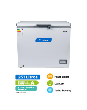 Congeladora Coldex 251LT CH10PLUS blanco